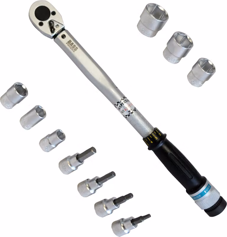 7457 Chiave dinamometrica 3/8", 20 - 110 Nm + bussole