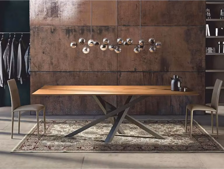Casa Padrino tavolo da pranzo marrone/grigio 220 cm - Mobili per la sala da pranzo