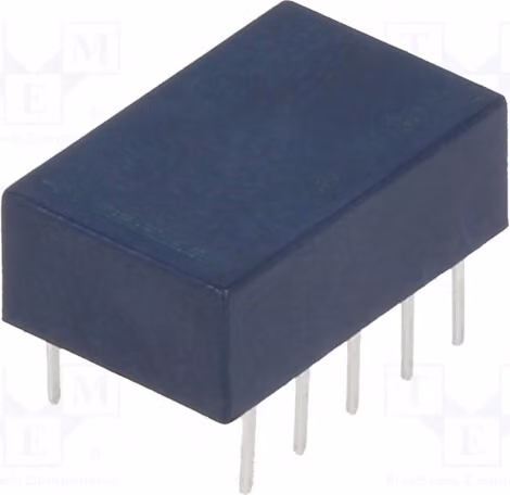 1 relè: elettromagnete. Bobina: 5 VDC, 0,5 A / 125 VAC, 178 Ω. Relè elettromagnetico TQ2-5V