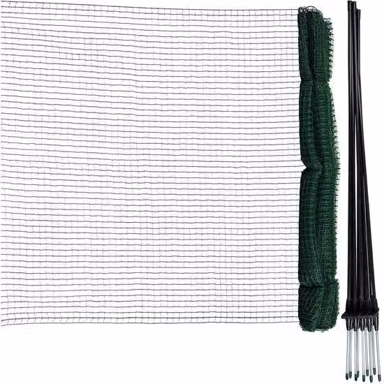Recinto di demarcazione mobile - Rete fine per cani - lunghezza 15 m - altezza 90 cm