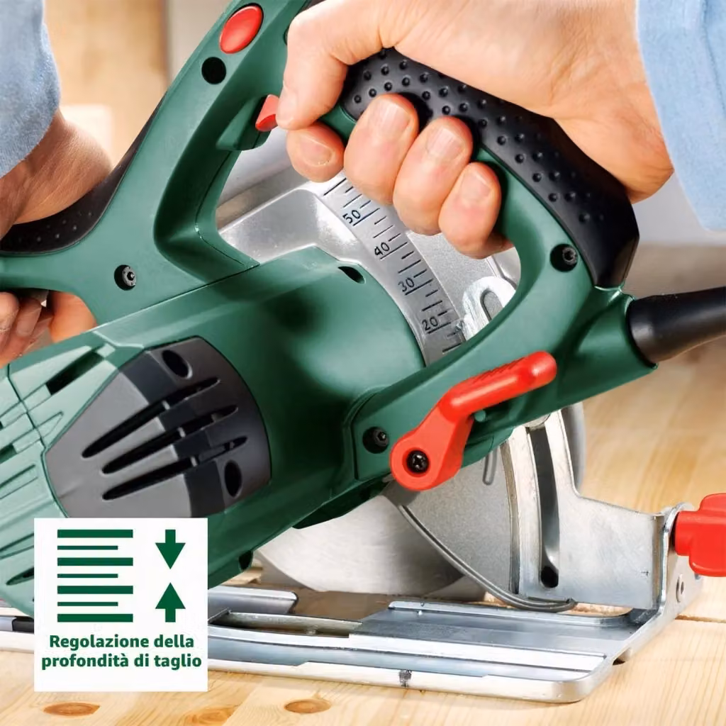 Sega Circolare Bosch Pks 55 da Banco da 1200 W Verde – 2