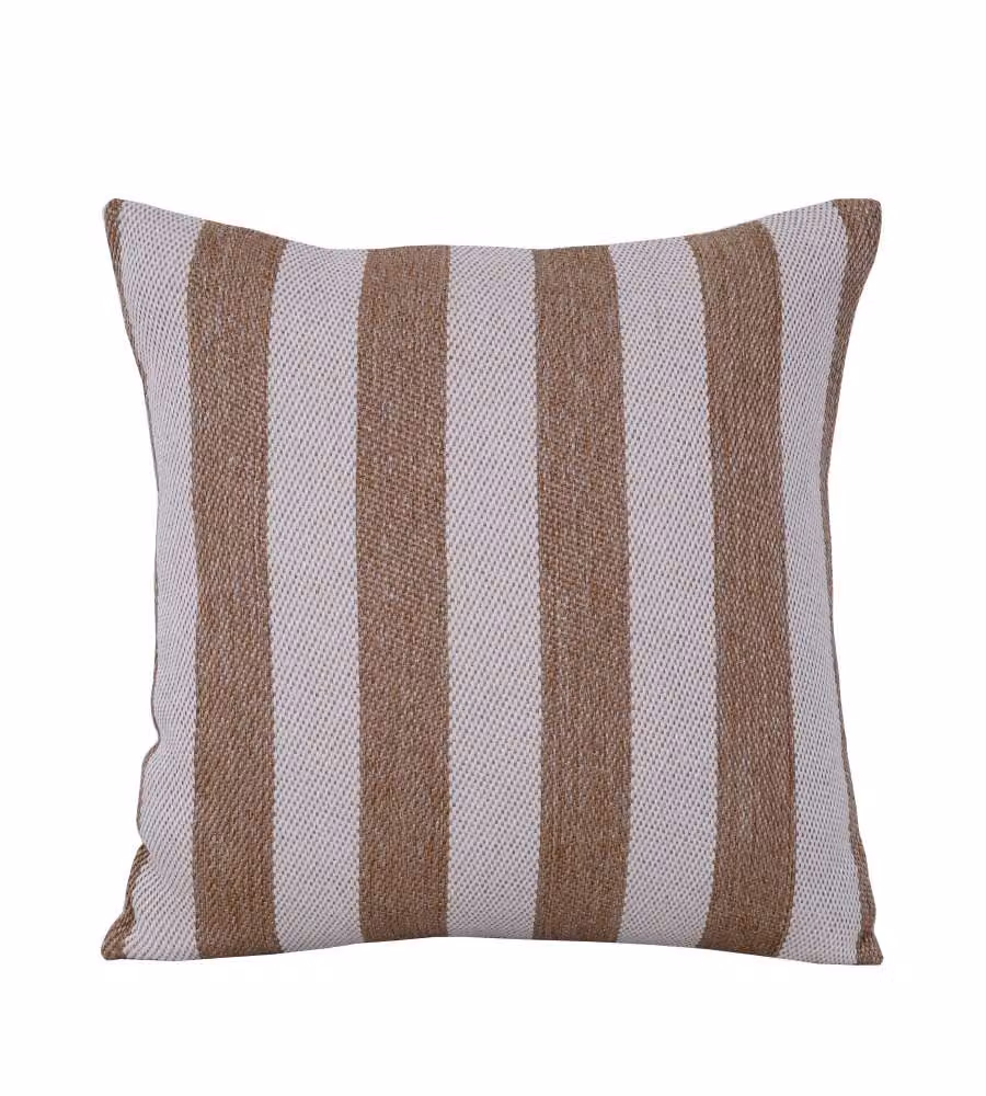 Domo Mea Cuscino Decorativo Beige 45x45 cm Rigato Sfoderabile Outdoor