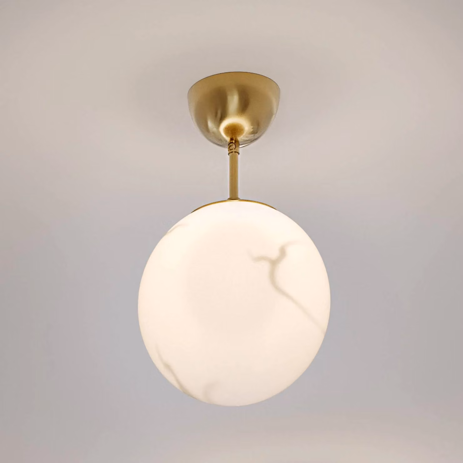 By Rydéns Plafoniera soffitto Bellagio, dimmerabile, Bianco / Opale, Soggiorno / Sala da pranzo, Vetro, Plafoniera