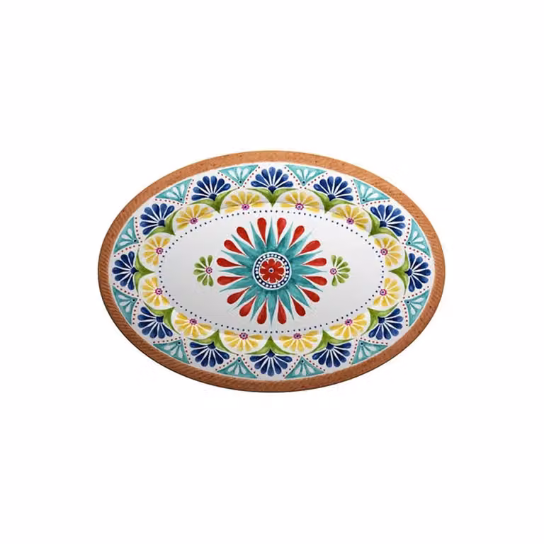 Vassoio ovale grande in melamina, Linea Porto, dim. 51x36cm