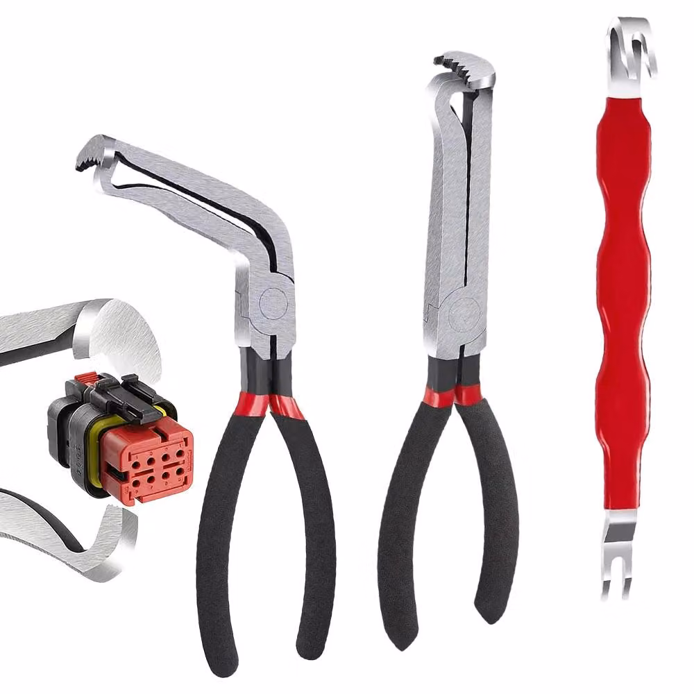 Set da 3 pezzi per la rimozione di connettori - Manico ergonomico - Ideale per riparazioni auto - Per la manutenzione di dispositivi elettronici - Per biciclette - Per l'officina domestica