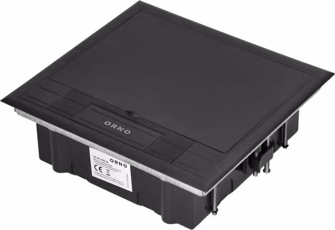 Scatola a pavimento per prese modulari 6 x 45x45 mm o 12 x 22,5x45 mm