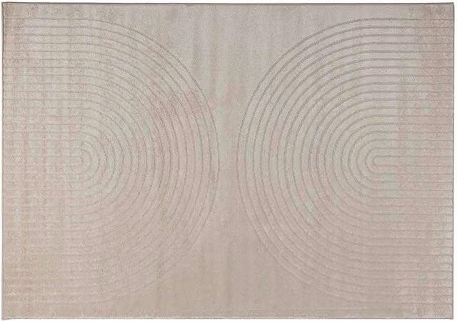 Tappeto rettangolare GALATI beige in poliestere, ideale per soggiorno o corridoio, L: 280 cm x P: 200 cm