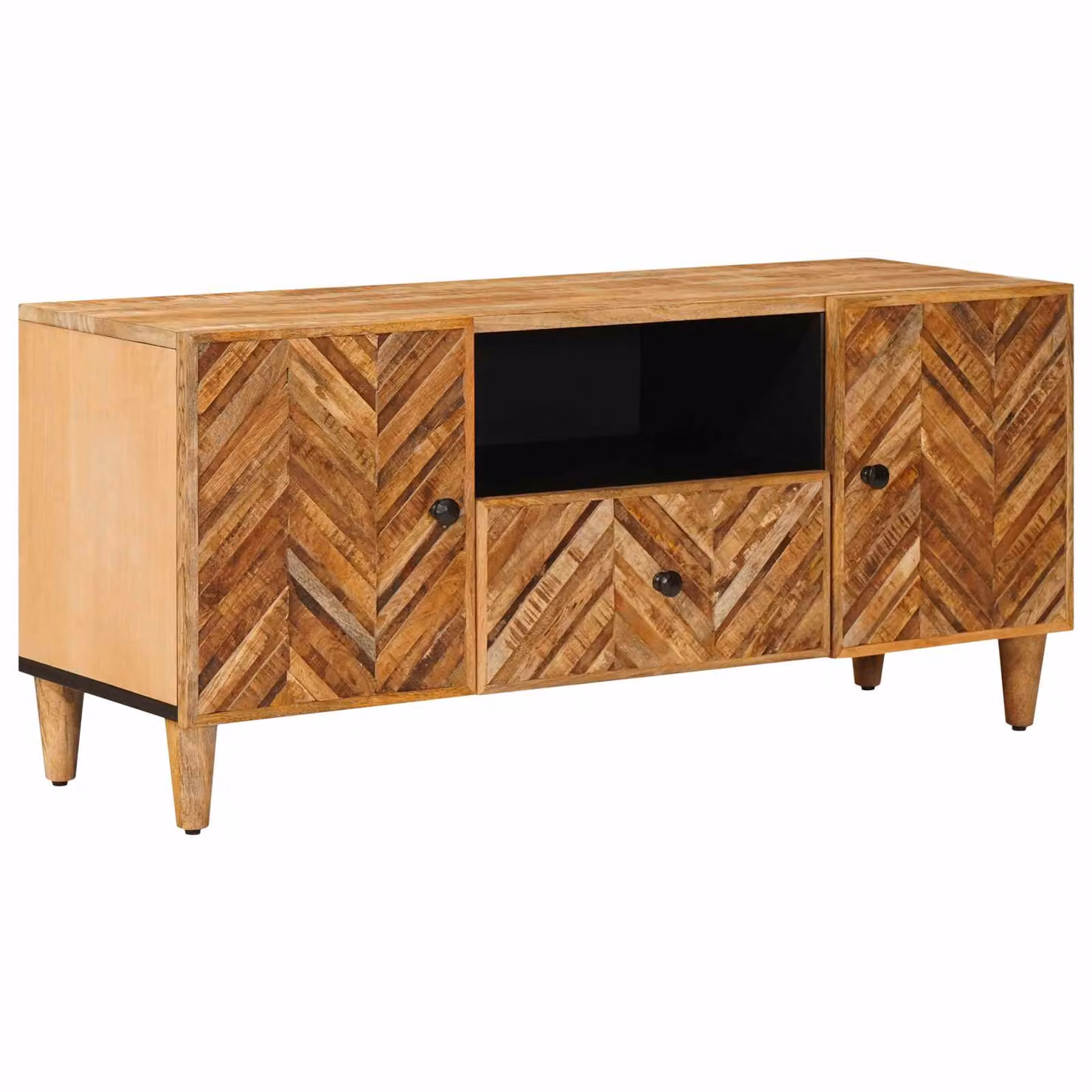 Armadio di stoccaggio moderno vidaXL in legno di mango marrone L 105 cm, P 33,5 cm, H 46 cm
