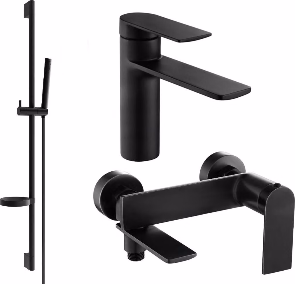 Mexen Zero DS70 set da bagno, nero - 71103DS70-70