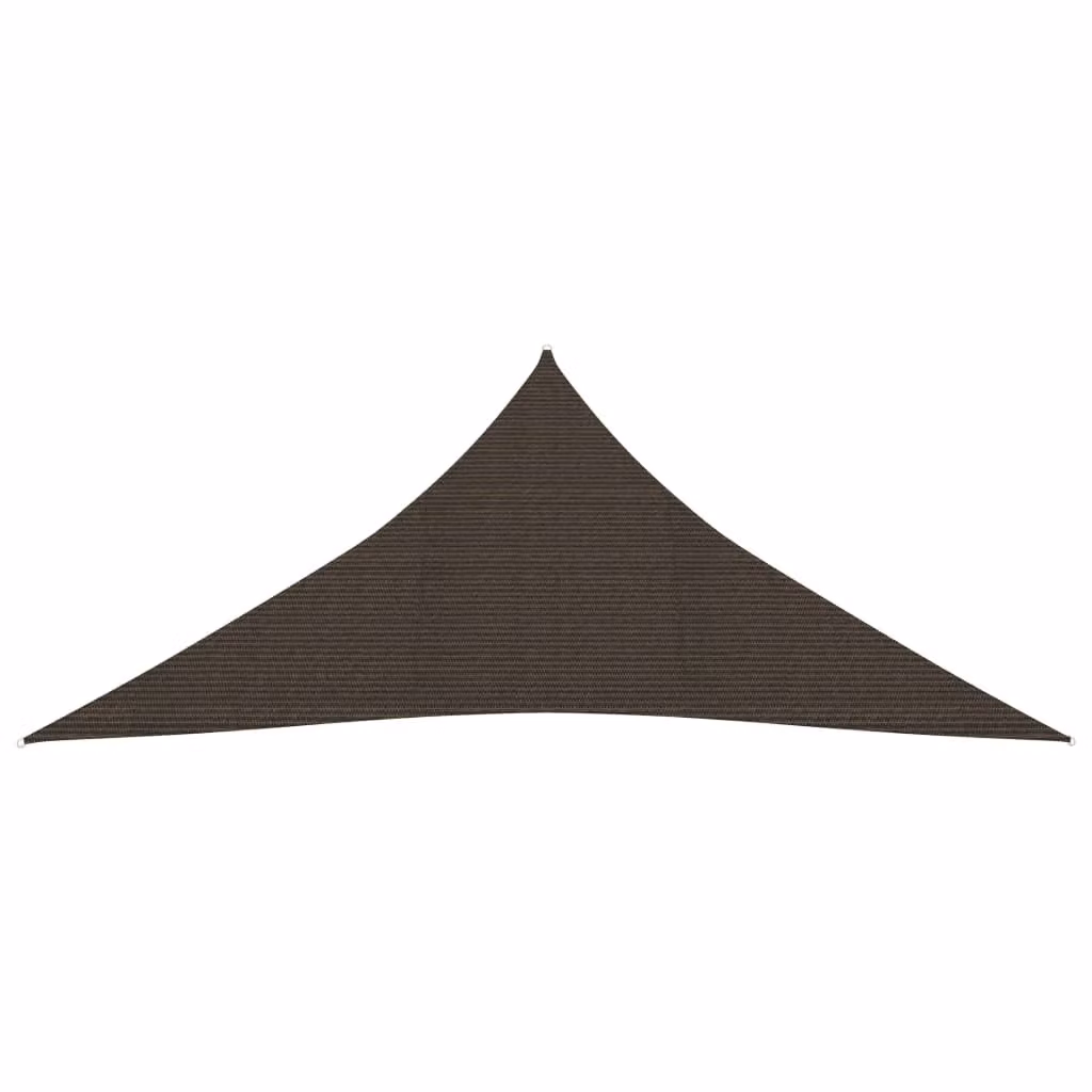 The Living Store Tenda da sole 160 g/m² Marrone 4,5x4,5x4,5 m HDPE