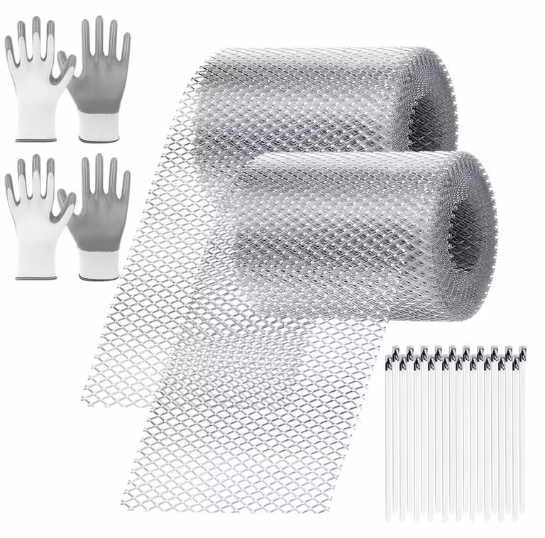Griglia di protezione interna in alluminio, dimensioni 15x1200 cm, 1 rotolo