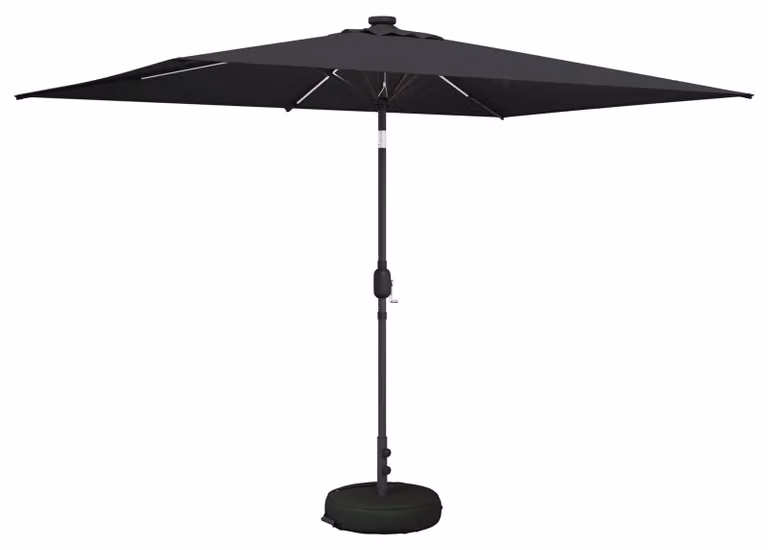 Parasol da Giardino con Luci LED 200 x 300 cm Poliestere