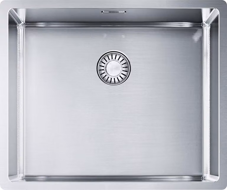 Cassetta Franke, BXX 210/110-50, valvola a pulsante, 540 x 450 mm, acciaio inox 127.0375.273