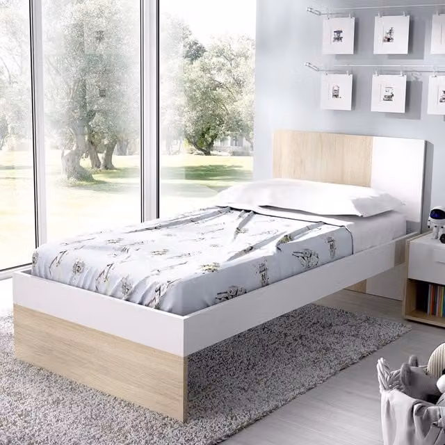 Oakhurst, set Camera da Letto 4 Cassetti, Marrone Rovere