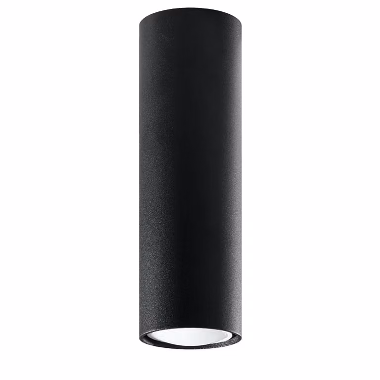 Lampada da soffitto LAGOS 20 nero 1xGU10 10W acciaio 20x6x6cm Sollux Lighting