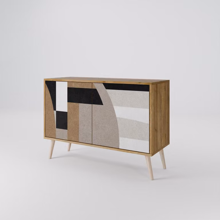 Cassettiera Spacerebels a 2 ante - credenza cassettiera - credenza alta - mobile guardaroba - soggiorno camera da letto - 57,5×111×42 (HxLxP)