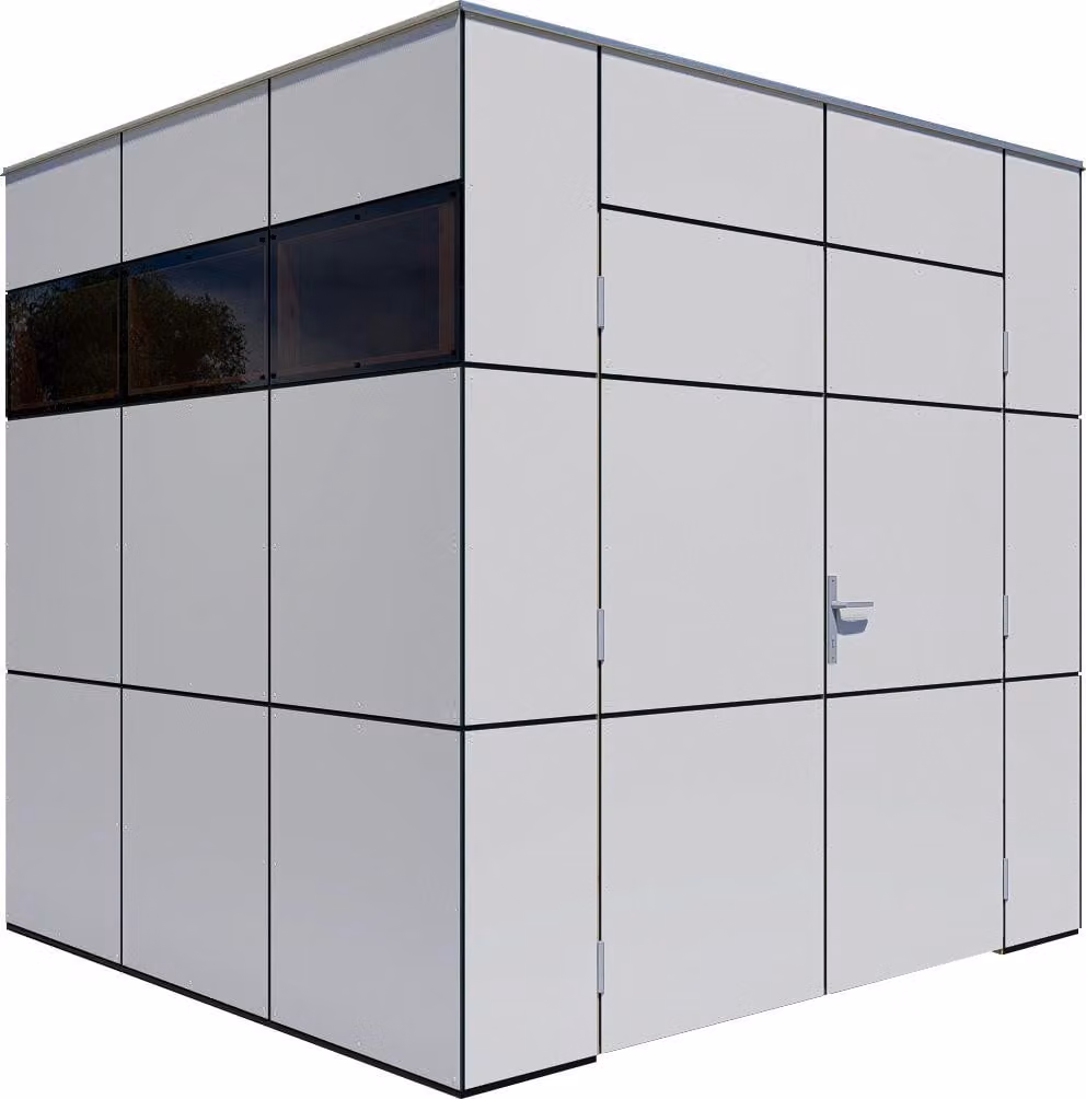 Casetta da giardino Bertilo HPL 1 - 6 mm grigio antracite HPL 1: 230 x 228 cm