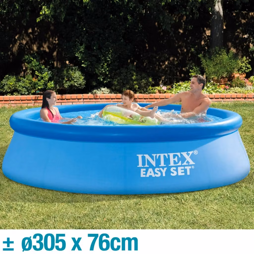 Piscina rotonda autoportante gonfiabile Intex Easy Set blu con pompa e filtro, Diametro: 305 cm, Altezza: 76 cm – 2