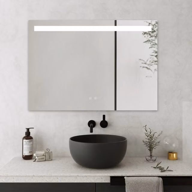 Specchio LED Line 120x70 cm vetro