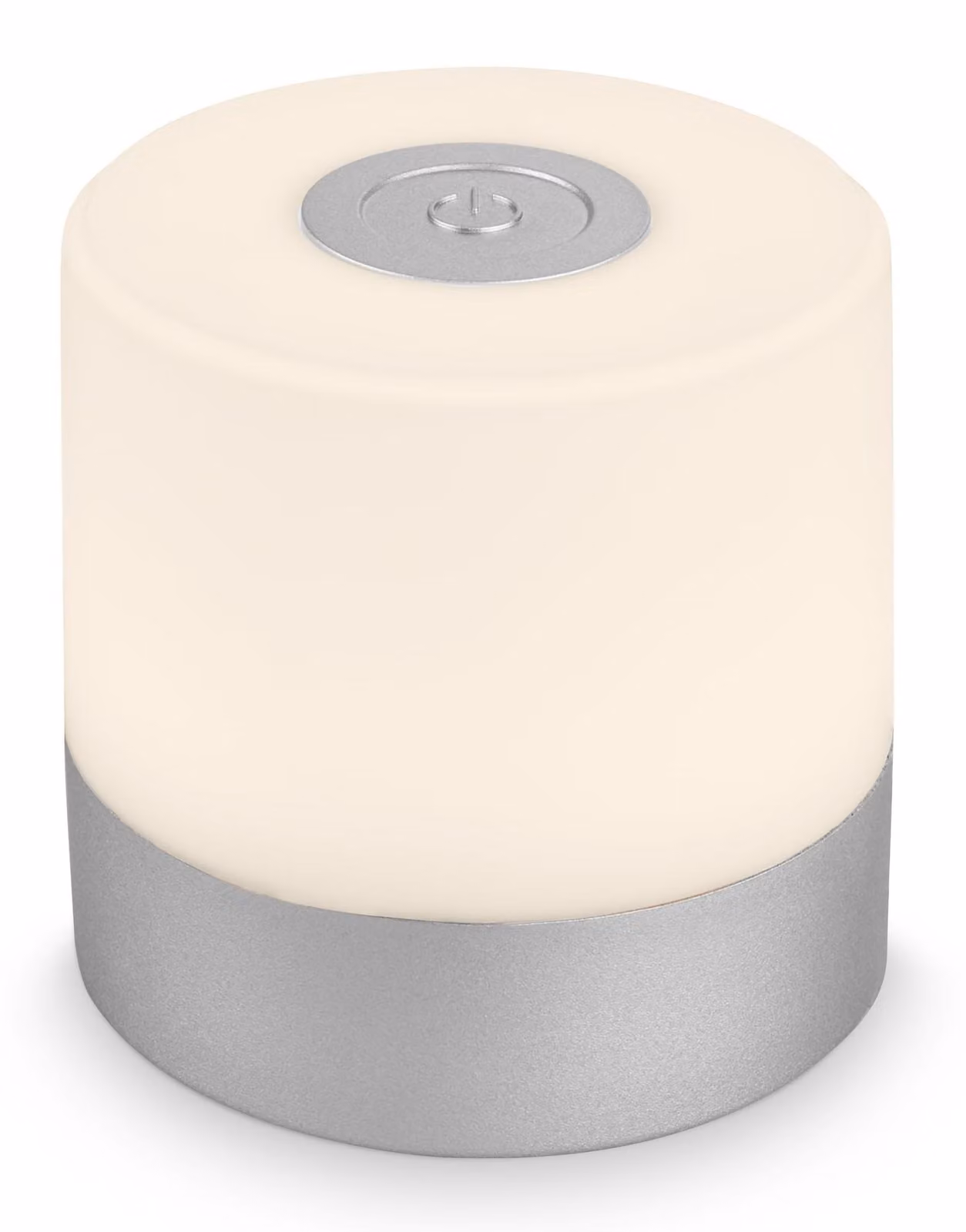 Lampada da tavolo LED mini, senza fili, con dimmer, luce bianca calda, dimensioni 7x7 cm