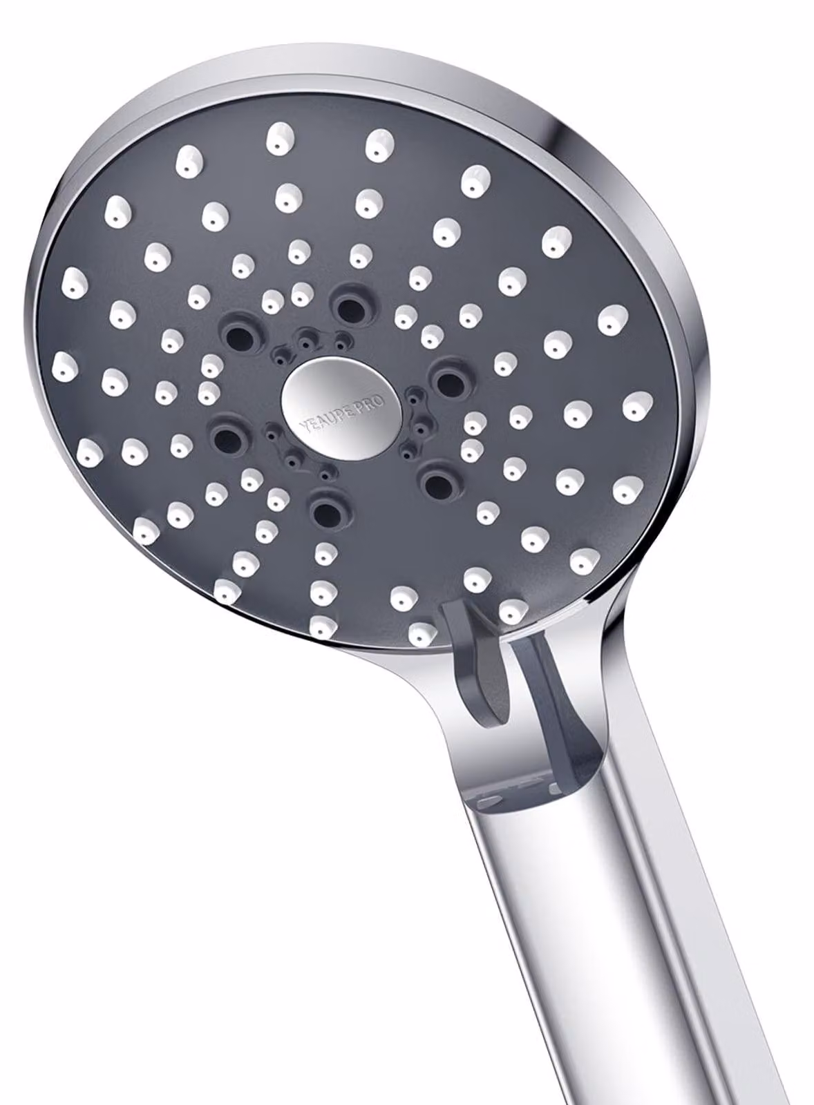 Soffione doccia a pioggia ad alta pressione - Soffione compatto 100 mm - 6 getti - Cromato - Anticalcare