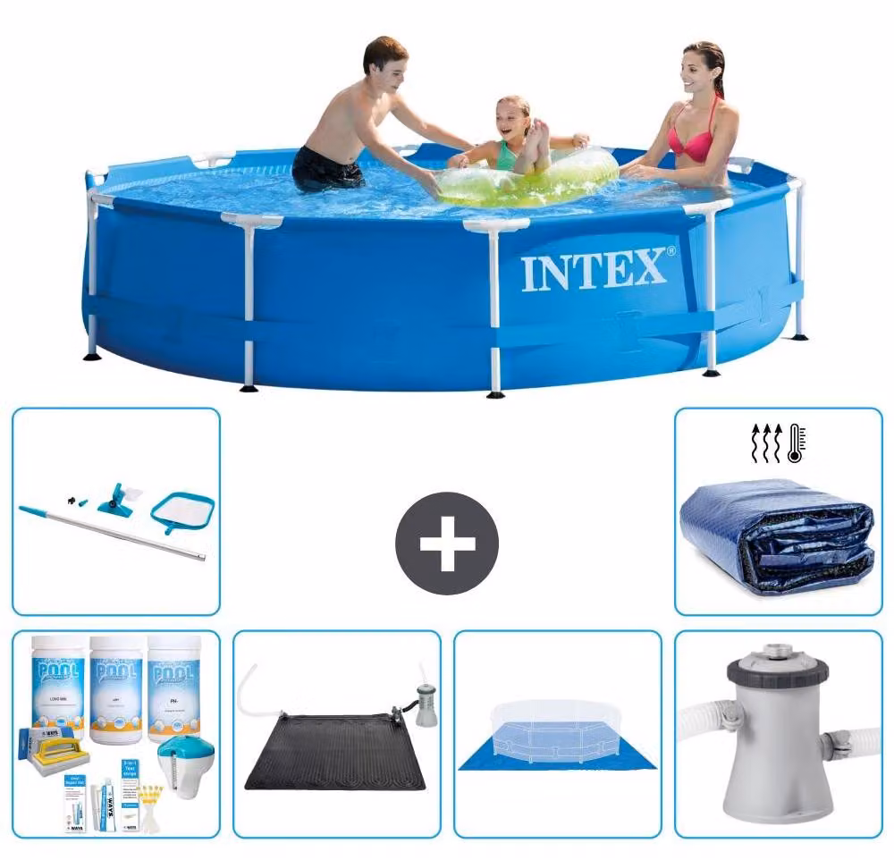 Piscina autoportante rettangolare - 305x76 cm - 7 pezzi - Modello S20417