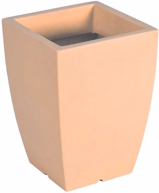 Vaso per piante moderno Idel per interno ed esterno, colore beige o marrone, L: 39 cm, H: 85 cm