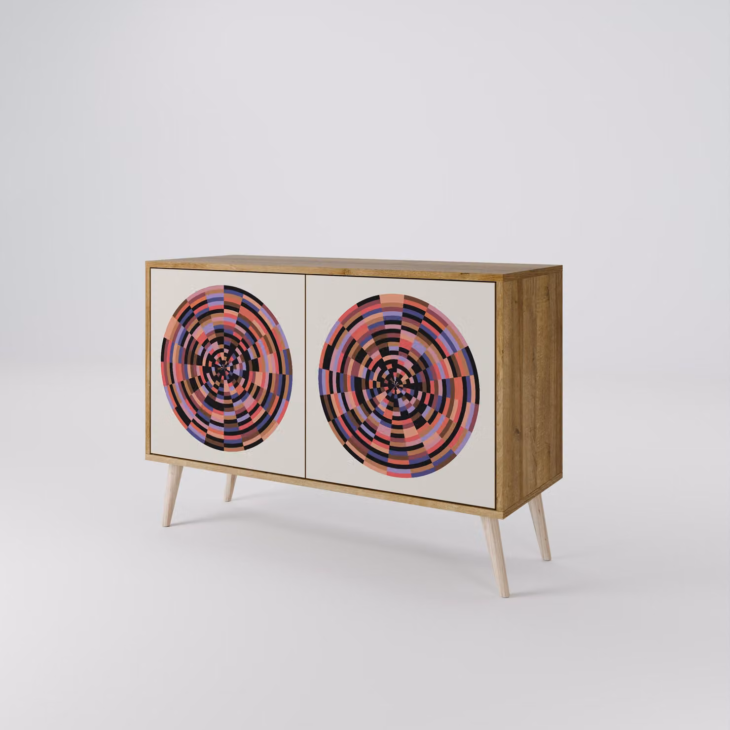 Cassettiera Spacerebels a 2 ante - credenza cassettiera - credenza alta - mobile guardaroba - soggiorno camera da letto - 57,5×111×42 (HxLxP)