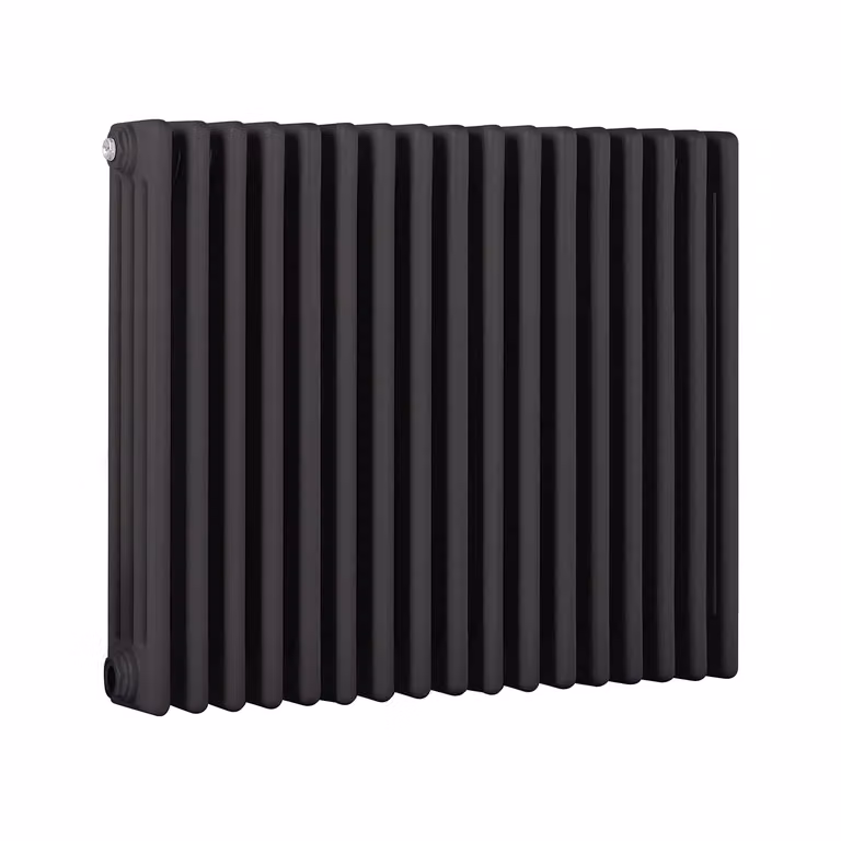 Radiatore Orizzontale a Colonne (4 Colonne) 600mm x 785mm - Grigio (Carbon Grigio) - Regent
