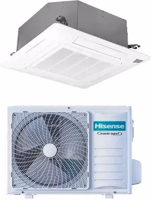 Climatizzatore a cassetta Hisense Super ACT52U4RJ8 Inverter 18000 Btu A++, con Wi-Fi, colore bianco