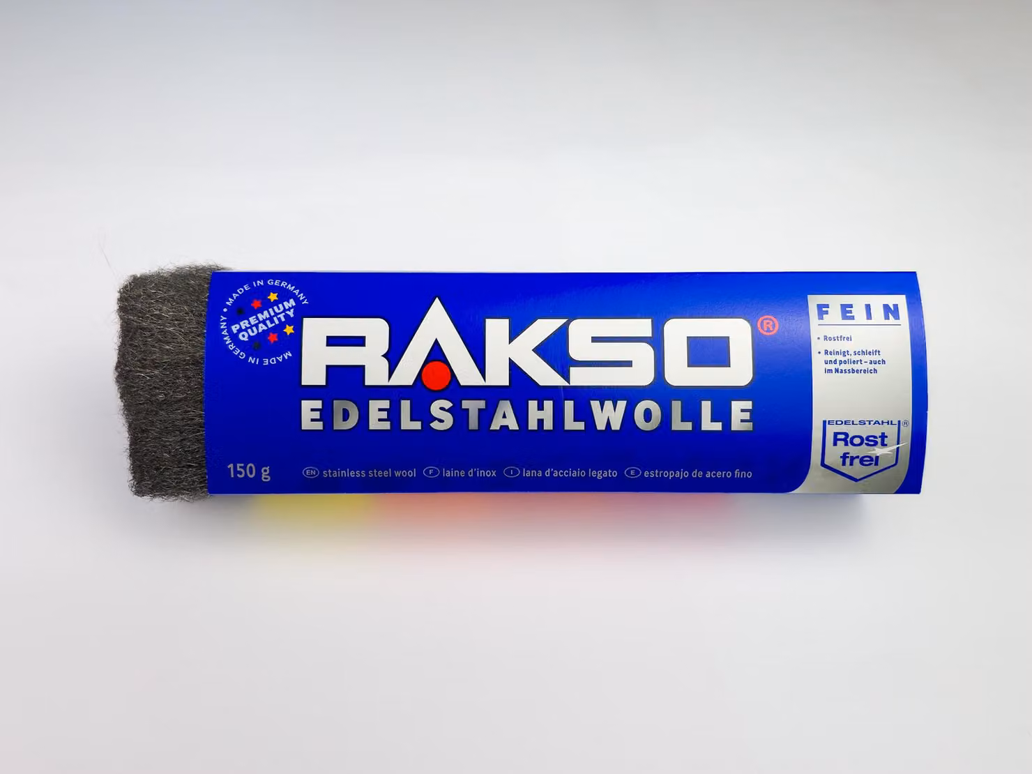 RAKSO, lana di acciaio inossidabile, 150 g, tipo: fine