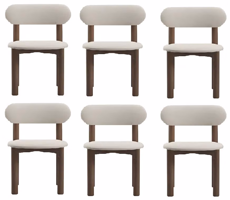 Stuhl-Set – Weißer Esszimmerstuhl und Gepolsterter Stuhl für Ihr Esszimmer