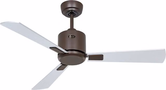 Ventilatore a soffitto CasaFan ECO NEO III 103 con telecomando e timer, Colore Pale: Wenge e Grigio, Corpo: Marrone