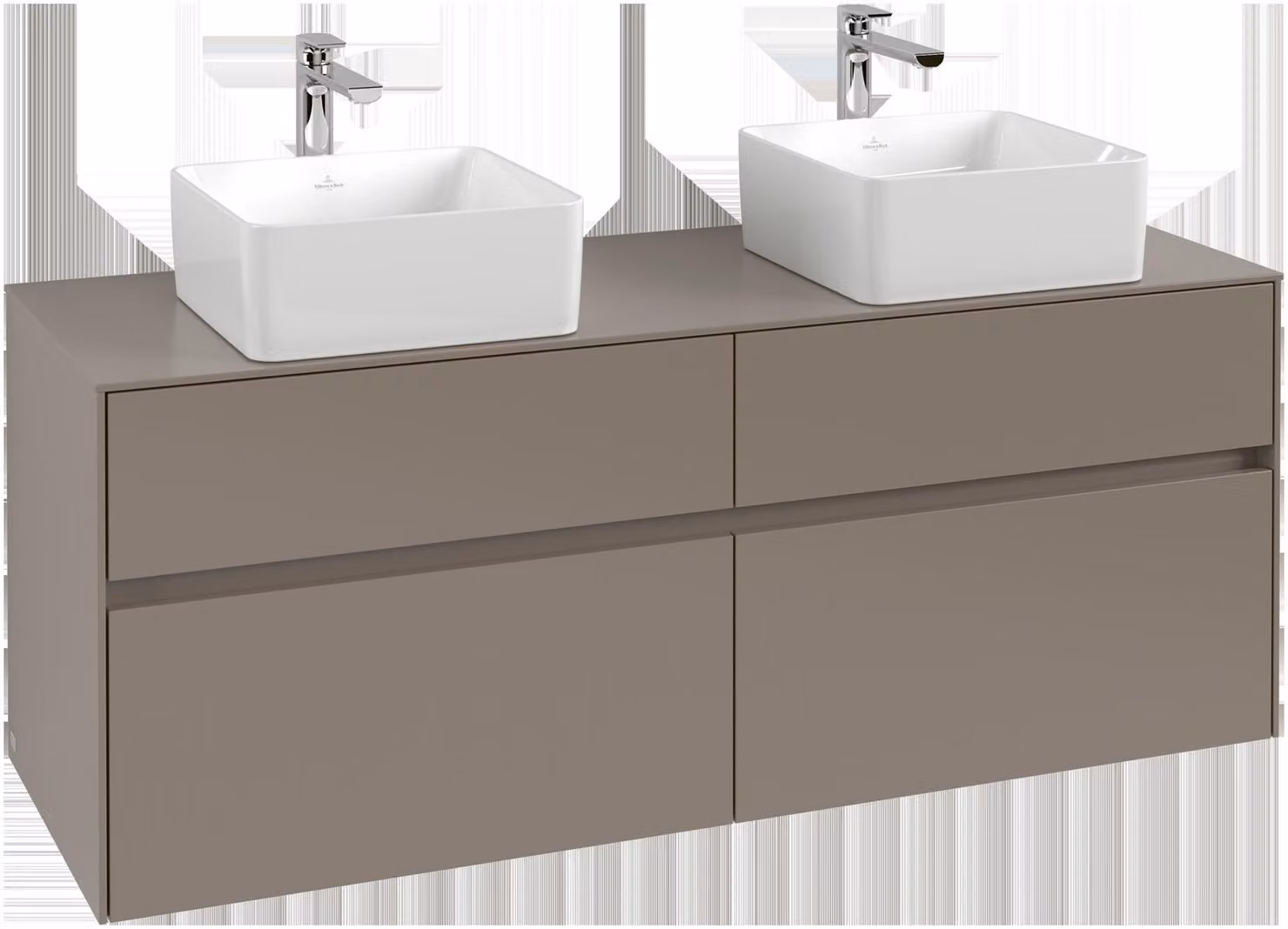 Villeroy & Boch Collaro Meuble sous-lavabo, pour 2 lavabos, 1400x548x500mm, C04800AA, C04800AA