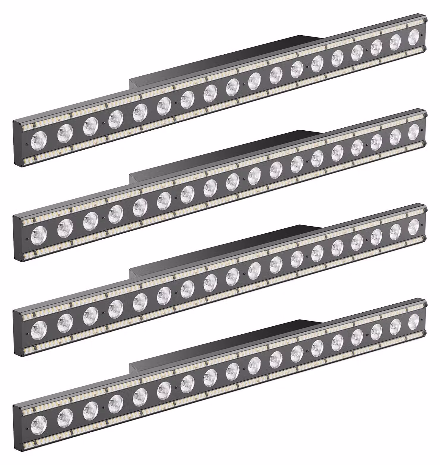 Faretti a LED da parete, effetti dinamici, elevata resa luminosa, colore nero, spina di tipo EU