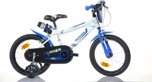 Bicicletta per bambini SCH RUNNER 16 pollici, colore bianco, in metallo