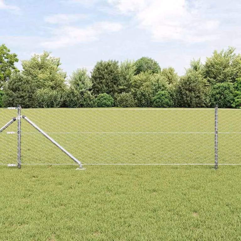 Maison Exclusive - Palo della recinzione Argento 10 x 0,6 m (rete 36 mm) Acciaio