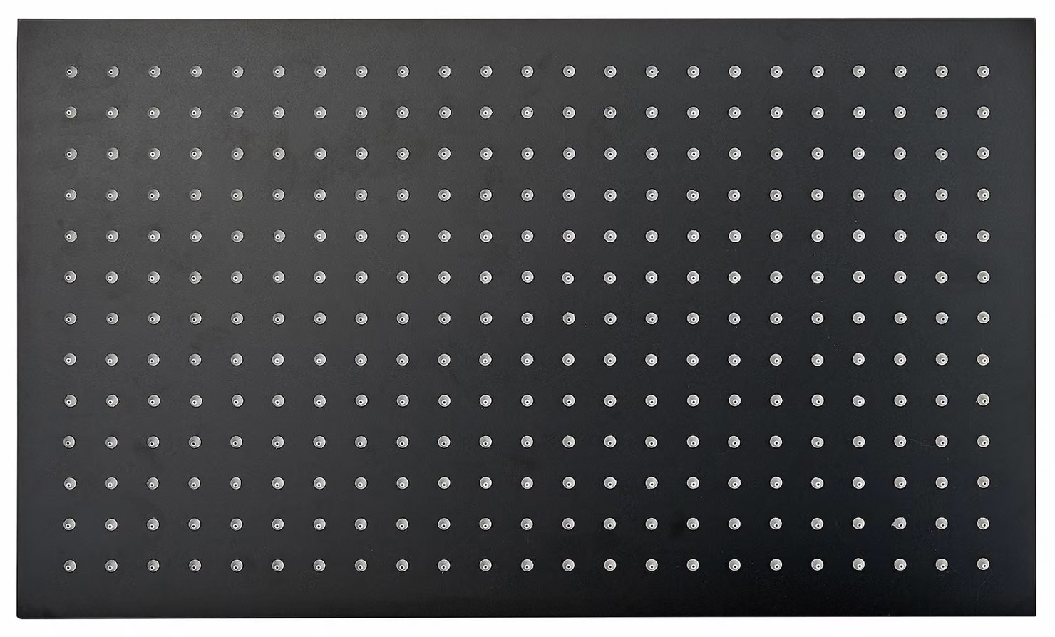 Soffione doccia XXL in acciaio inox DPG2051 super piatto in nero - 50 x 30 cm