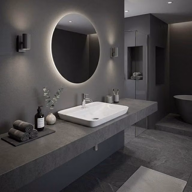 Lavabo incasso rettangolare con foro rubinetto Rak Ceramics - Bianco
