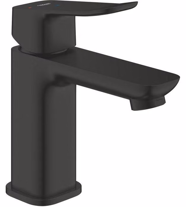 Basin mixer tap - GROHE DICE - Size S - Ch3 cartridge & click-clack waste - Matte black