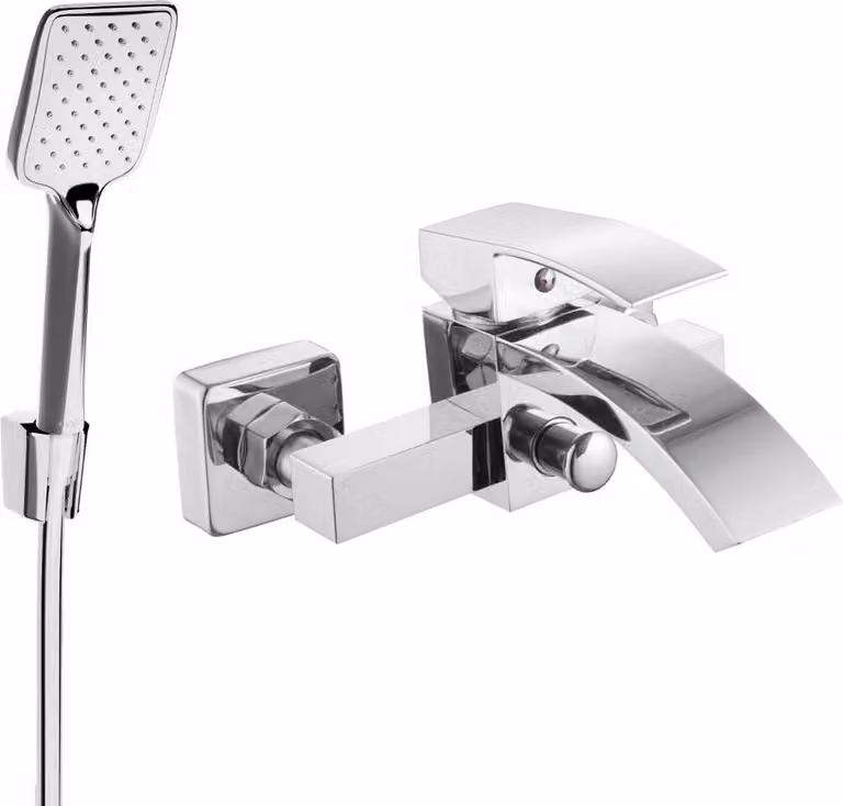 Mexen Libra R62 rubinetto da vasca con set doccia, cromo - 74513R62-00