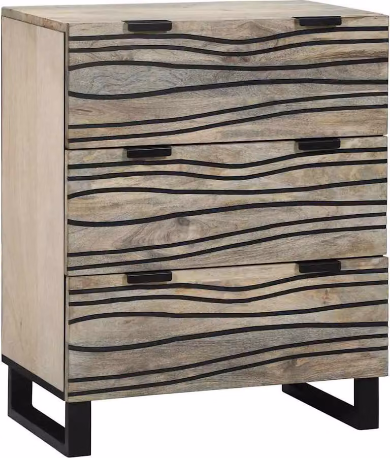 Credenza Bianco 60 x 33.5 x 75 cm Legno massello di mango