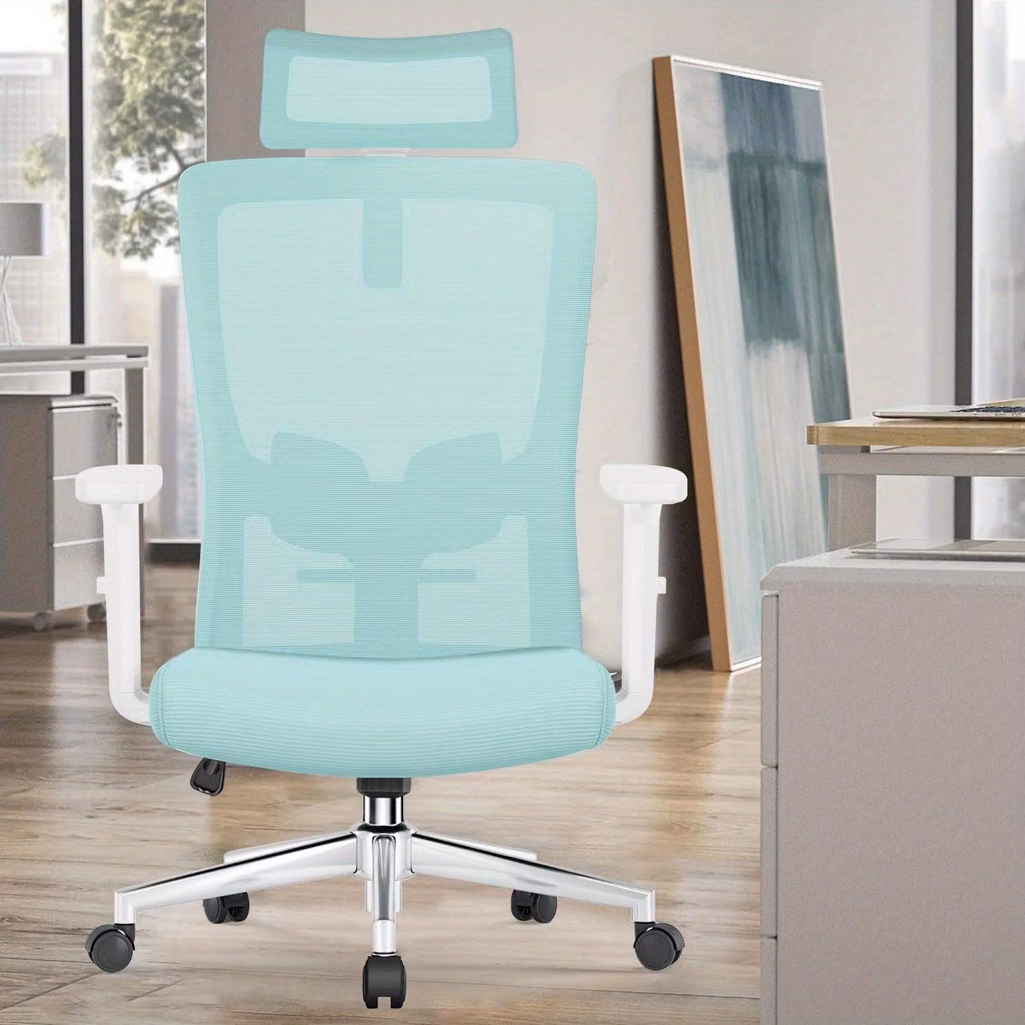 Sedia da ufficio - Sedia girevole - Sedie da ufficio - Sedia ergonomica - Supporto lombare regolabile