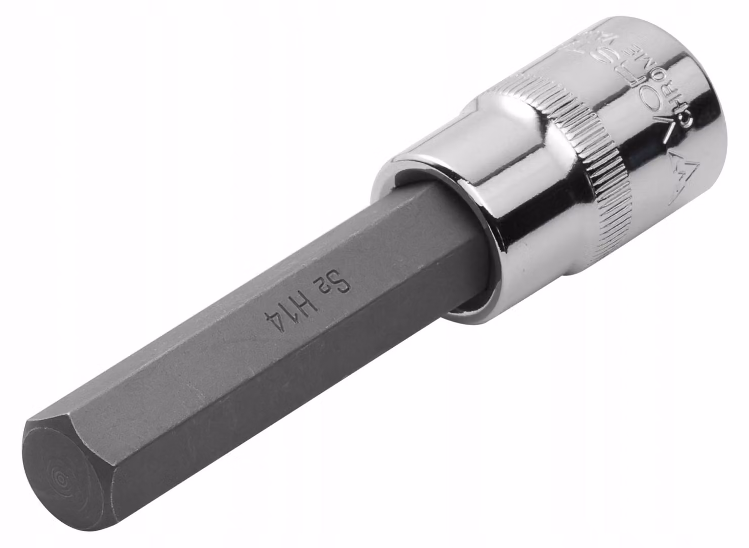 Chiave a bussola esagonale da 1/2" con inserto esagonale da 7 mm, lunghezza 100 mm