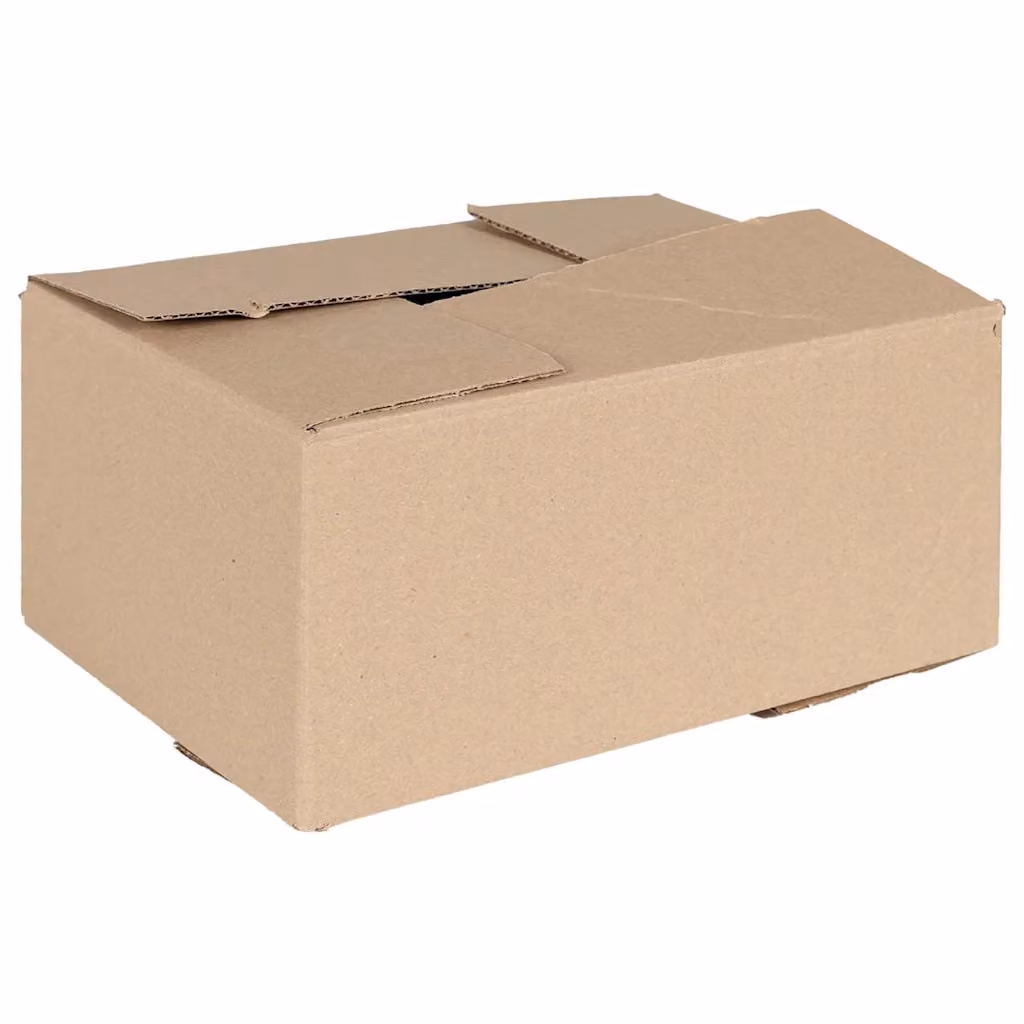 Set di 50 scatole pieghevoli vidaXL in cartone ondulato color beige, L 30 cm x P 21,5 cm x H 14 cm