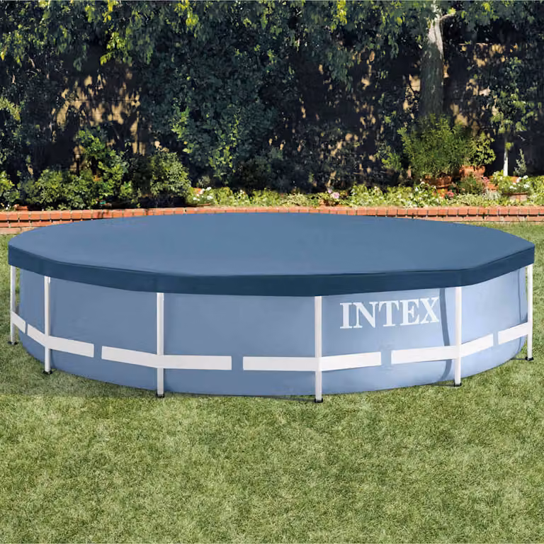 Copertura per piscina circolare Intex in plastica blu diametro 366 cm