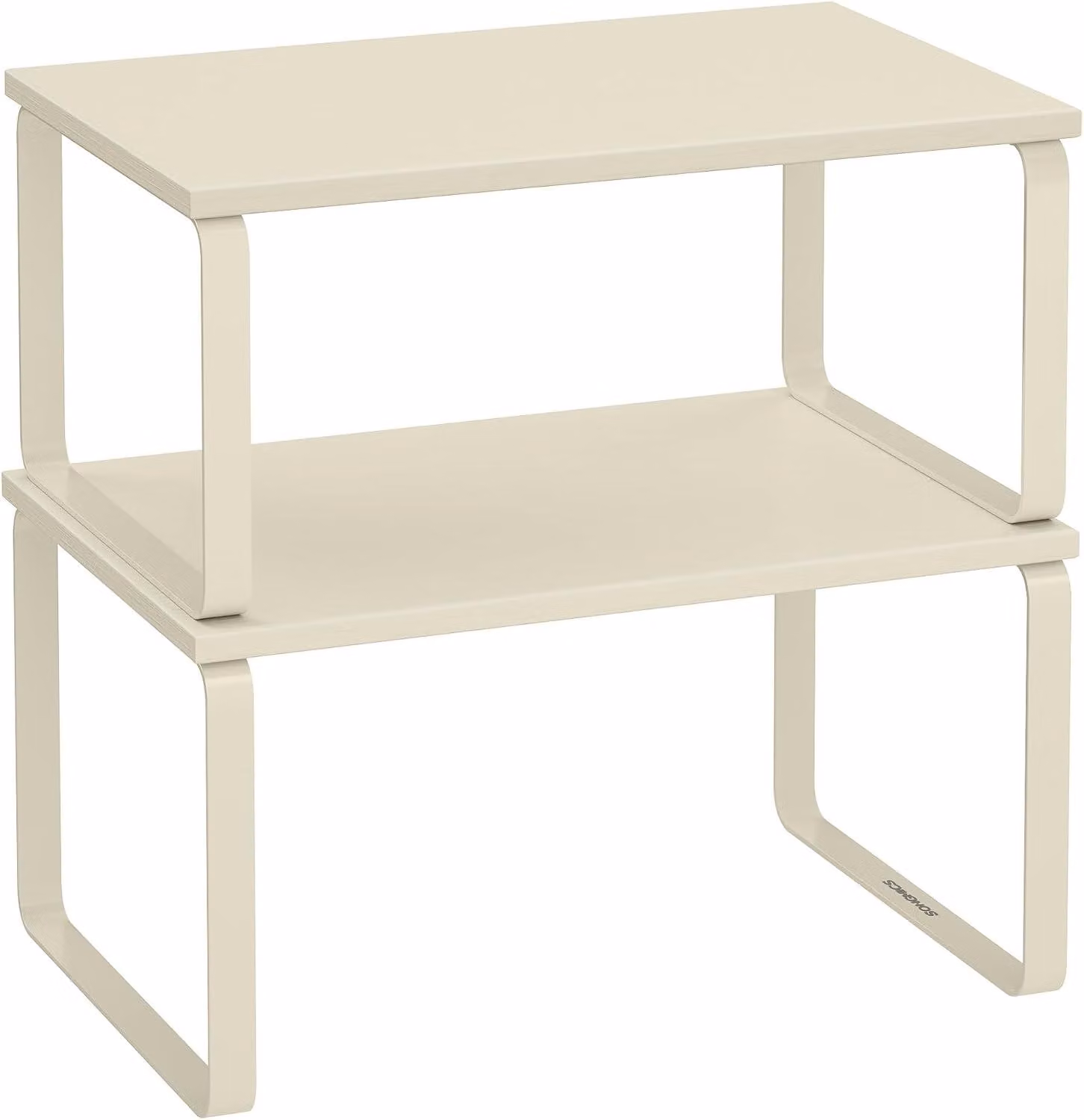Portaspezie - Organizzatore per armadi - Set da 2 - Impilabile e combinabile - Realizzato in legno e metallo - Capacità di carico: 15 kg