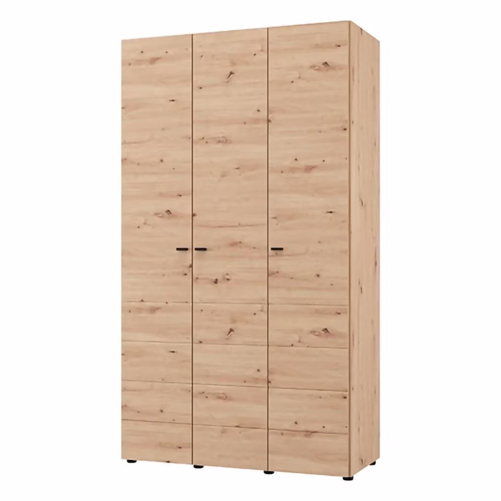 Armadio da camera da letto DMORA con ante a battente, moderno, colore marrone rovere, L: 117 cm, P: 52 cm, H: 208 cm – 2