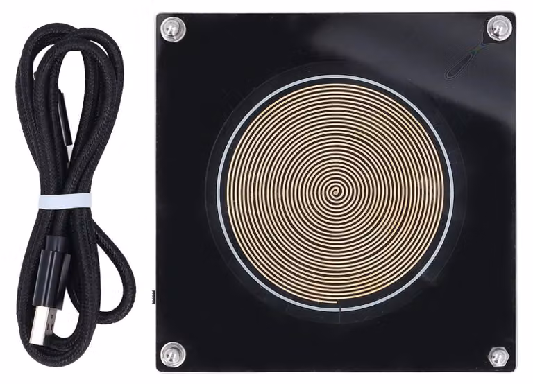 Generatore di risonanza a 7,83 Hz con display, dimensioni 16,5x13x3,5 cm