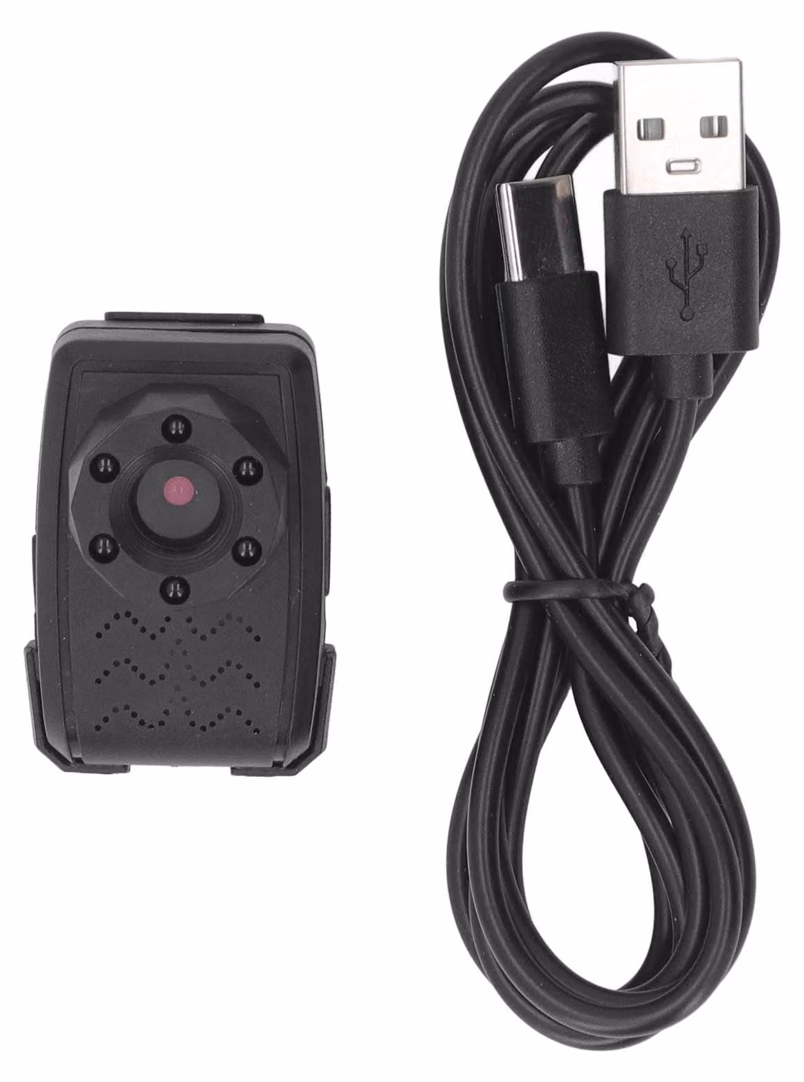 Videocamera indossabile con WiFi, registrazione in loop con visione notturna HD 1080p, magnetica, videoregistratore tascabile portatile con clip da cintura per il servizio di sicurezza delle forze dell'